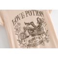 Women's New Motorcycle Beauty Printed T-shirt